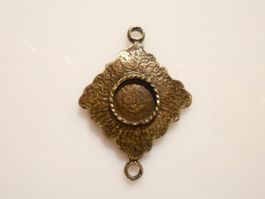 1 Stk.Raute Messing Schmuckanhänger/-Teil.Twint:Ja.