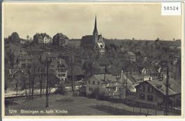 Binningen mit kath. Kirche