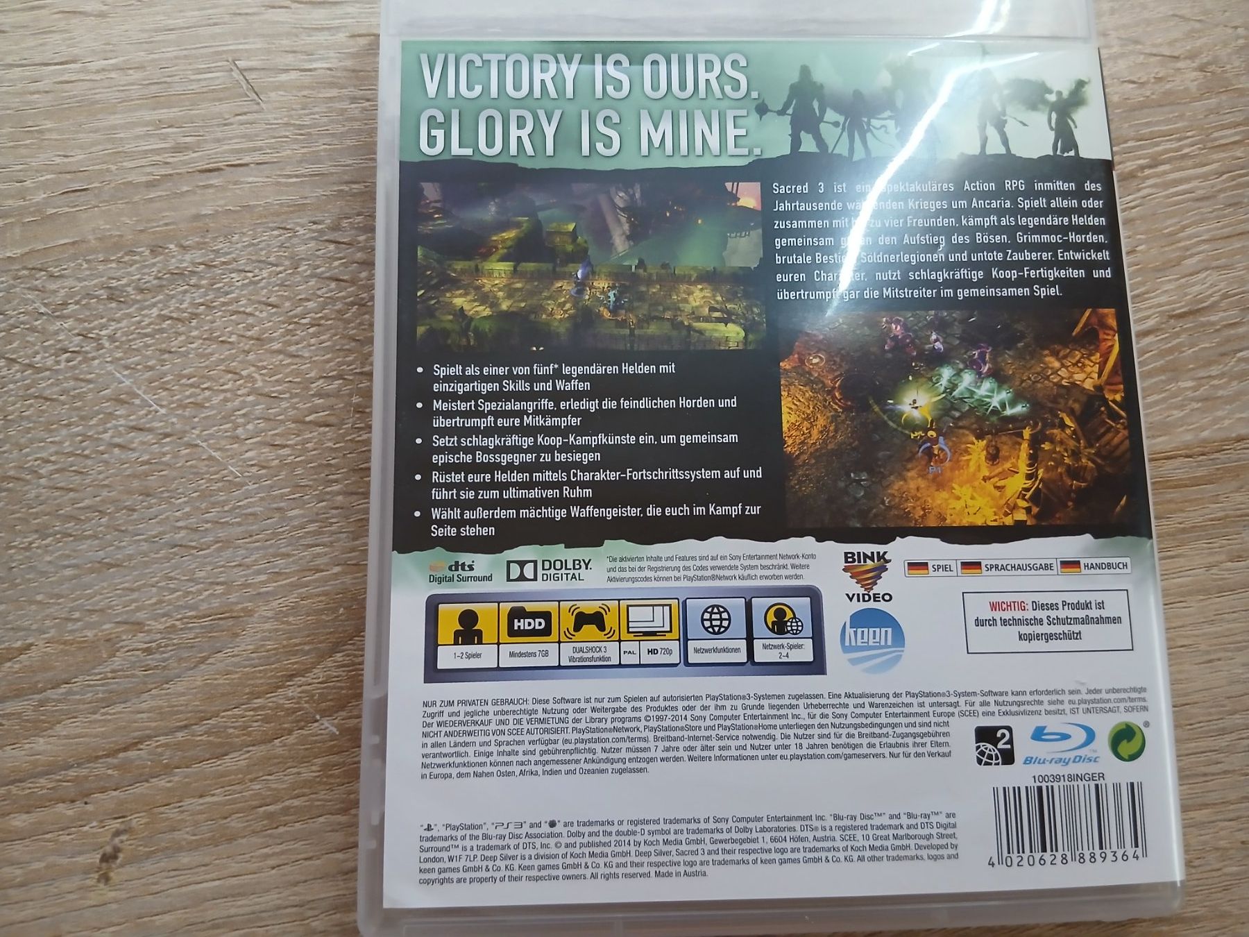 Sony Jeux: Sacred 3 First edition PS3 – D'occasion à Villmergen par pat_9lg2 1