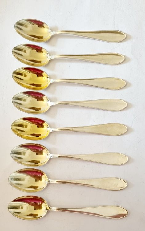 Lot De 12 Cuillères à Moka/café Dorées – Yves Rocher Vintage – Idéal Cadeau Ou Collection