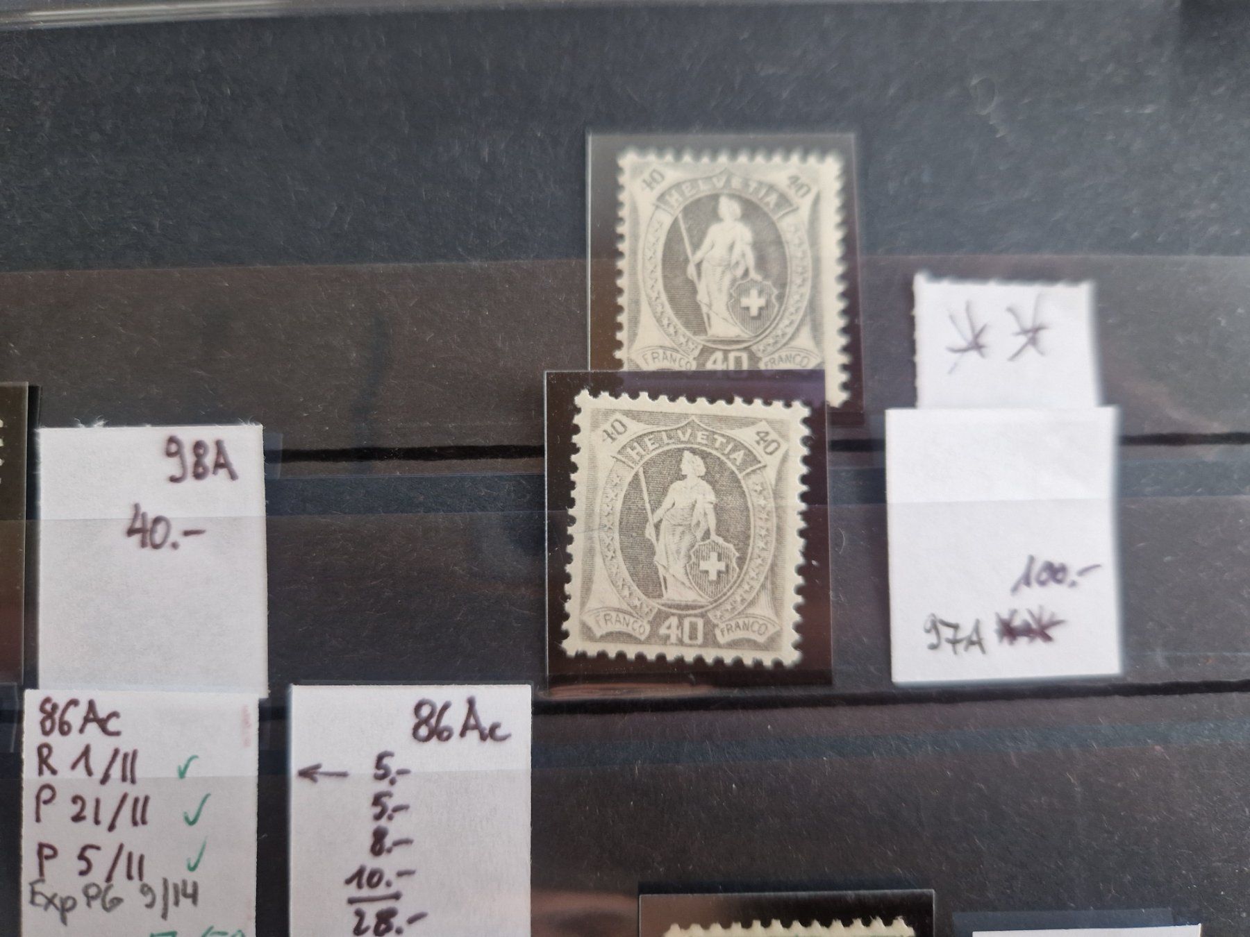 Tutti i francobolli: Top Lot Stehende, ab 1.- – Usato da Burgdorf venduto da Glossy01 4