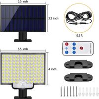 Solarlampen Solarleuchte mit 5m Kabel