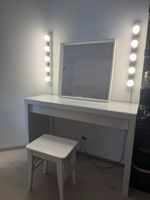 Schminktisch weiss mit Spiegel und Hocker gut erhalten