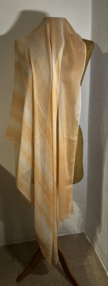 Foulards, Tücher & Schals: Long châle fin rose et blanc  – Gebraucht aus St-Pierre-Clages von ste_xk6p