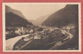 Süs im Engadin mit Bahnhof und RhB Albulabahn - ca. 1925