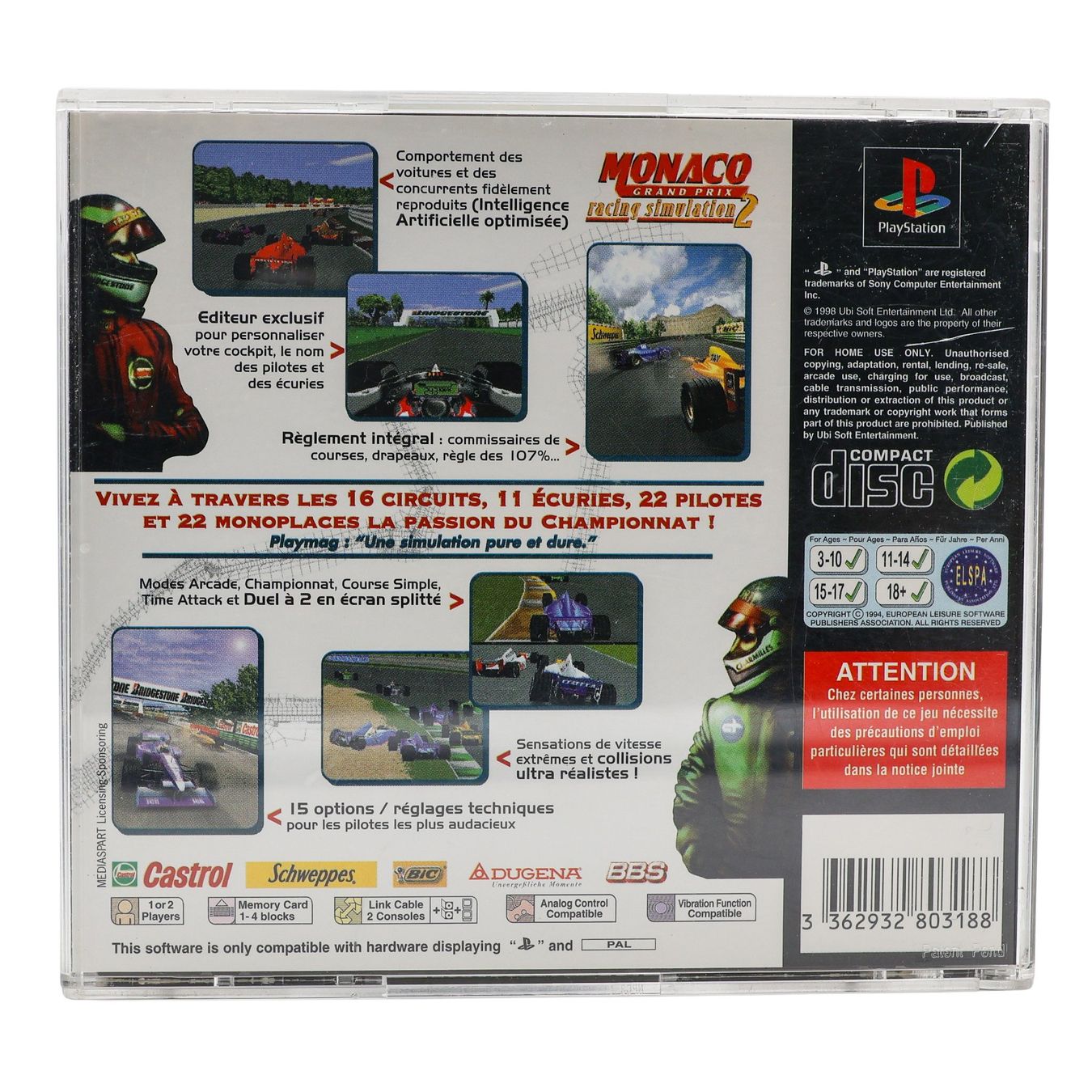 Giochi: Monaco Grand Prix 2 - PS1 – Usato da Paudex venduto da dindeboy 2
