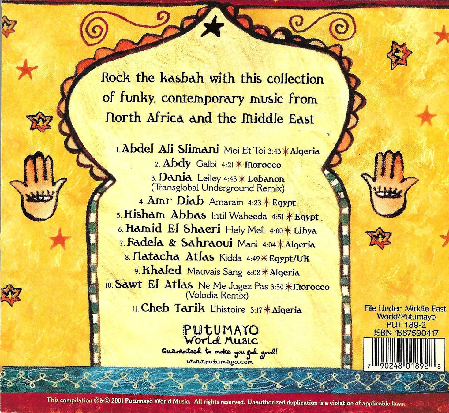 CDs: Putumayo Presents Arabic Groove  - CD Digipack – Gebraucht aus Savagnier von Ne2065 1