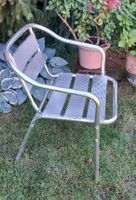 Stapelbare Aluminium-Gartensessel, 4 Stk,
