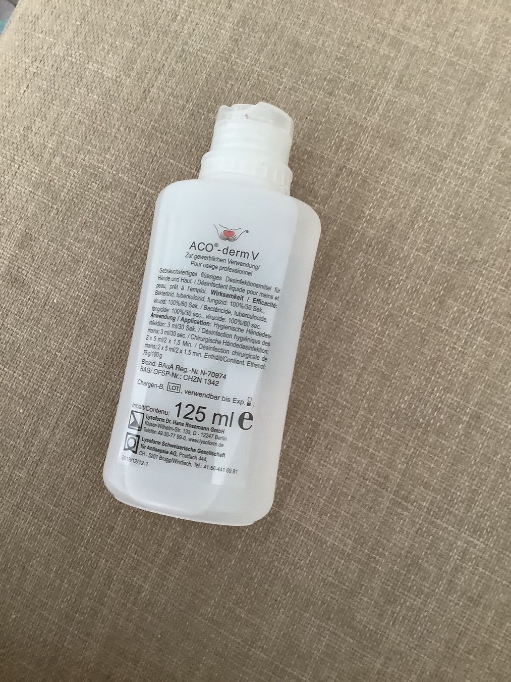 Pulizia & Igiene: Desinfektionsmittel, hand disinfectant, 125ml – Nuovo e nell'imballaggio originale da Zürich venduto da eli_685m
