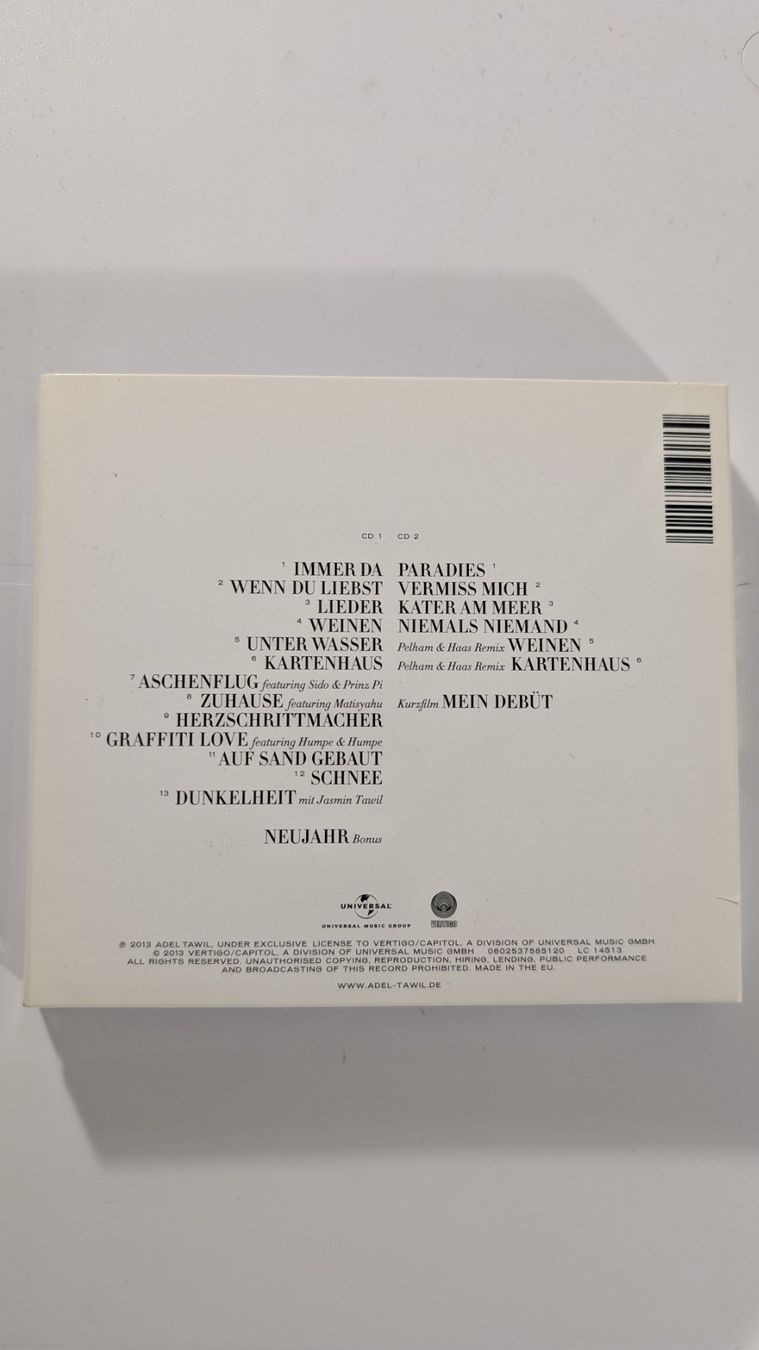 CDs: Adel Tawil  - Lieder (Deluxe Version - Handsigniert) – Neu (gemäss Beschreibung) aus Baar von Arthur_Fooksayk 1