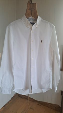RALPH LAUREN Piqué Herren Hemd Herrenhemd OXFORD XL 52 54