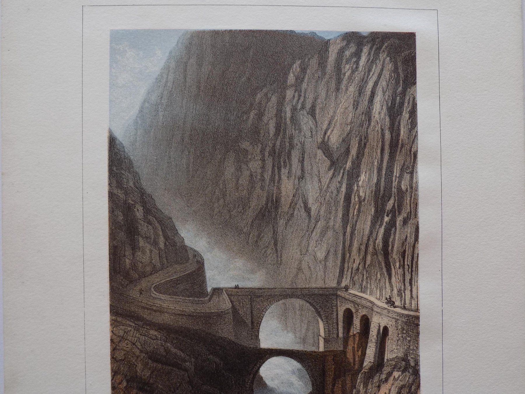 Stiche: Teufelsbrücke von Lemercier – Gebraucht aus Risch von Antikfee 5
