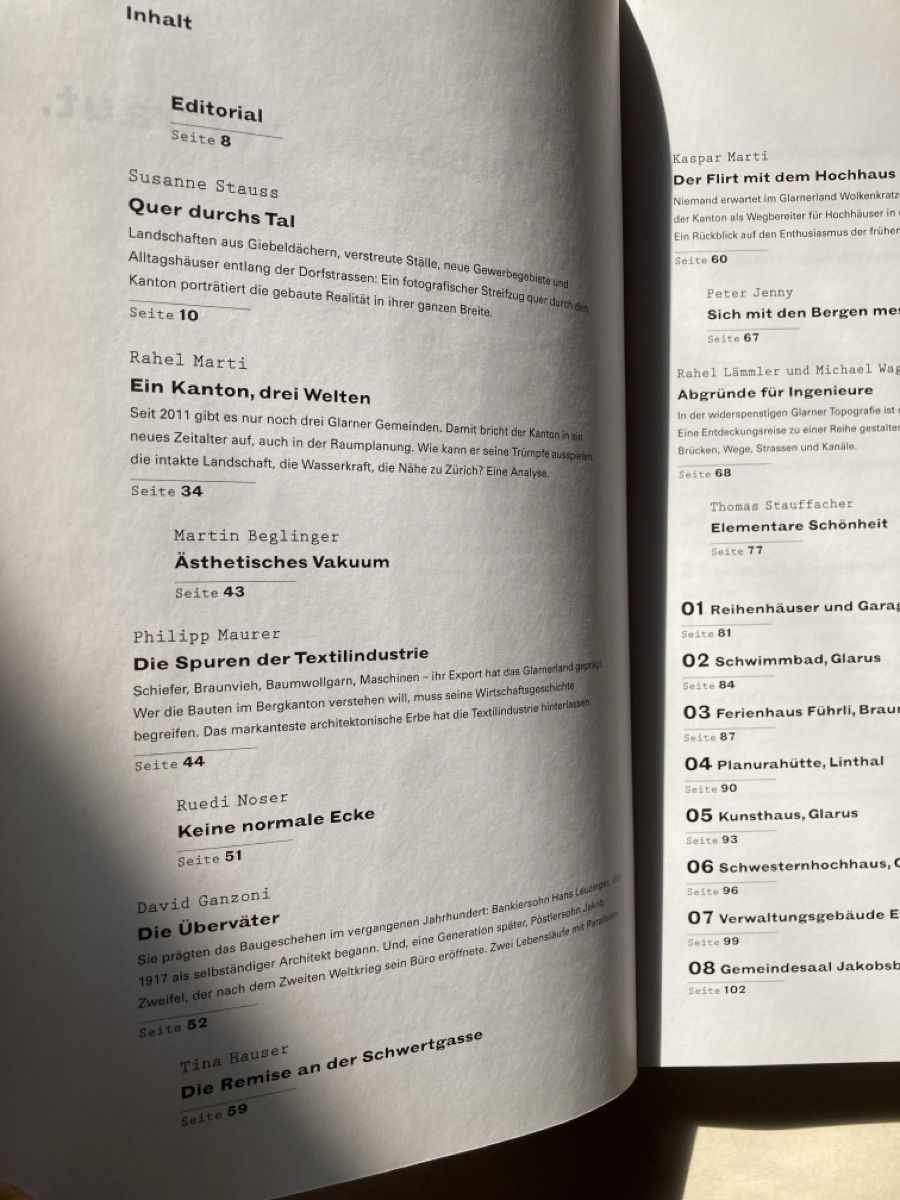 Libri: "Verborgen, vertraut" Kanton Glarus Architektur – Usato da Zürich venduto da 000rk 4