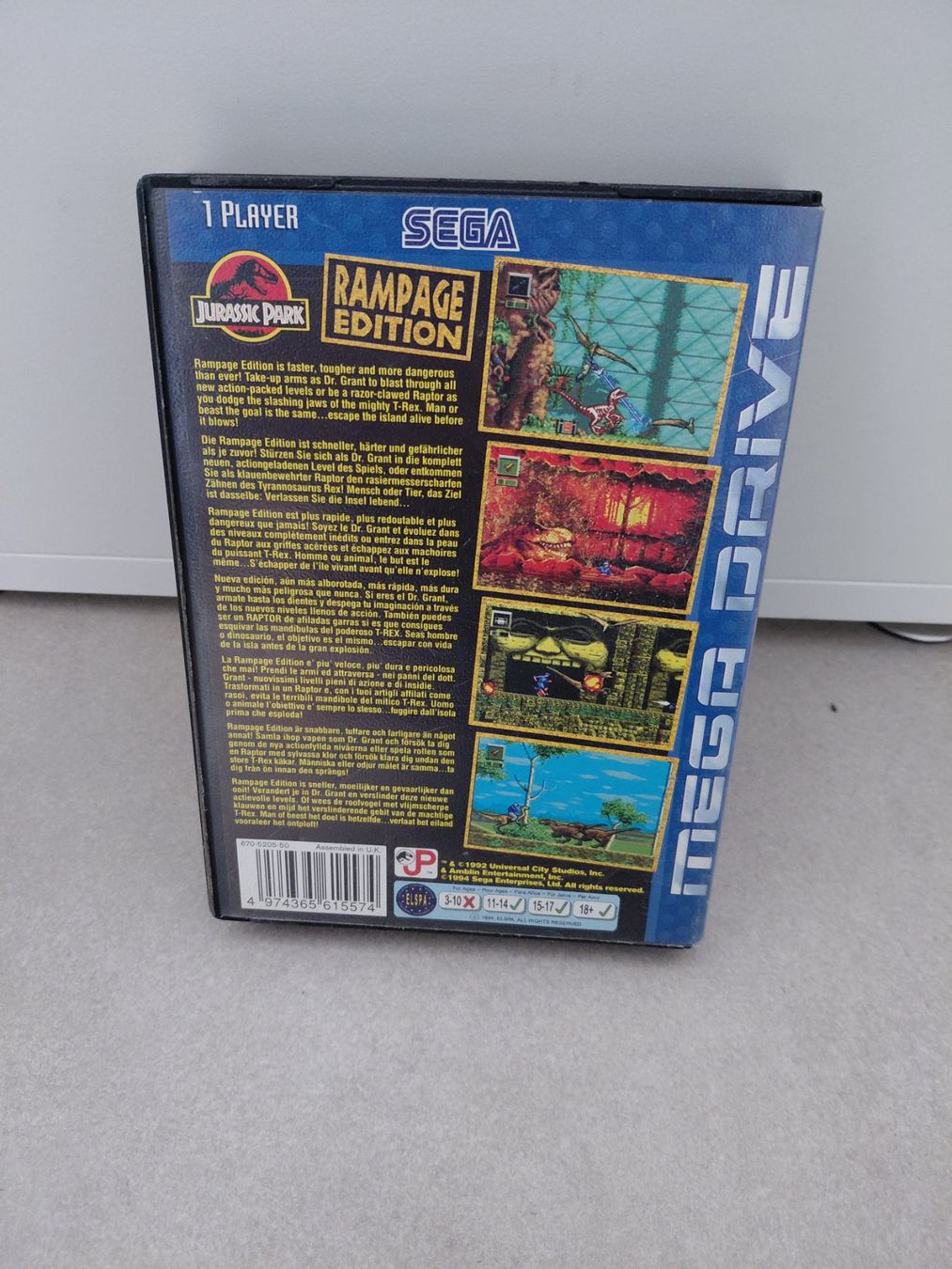 Giochi: Jurassic Park Rampage Edition (Mega Drive) – Usato da Uezwil venduto da -Retrogames- 1