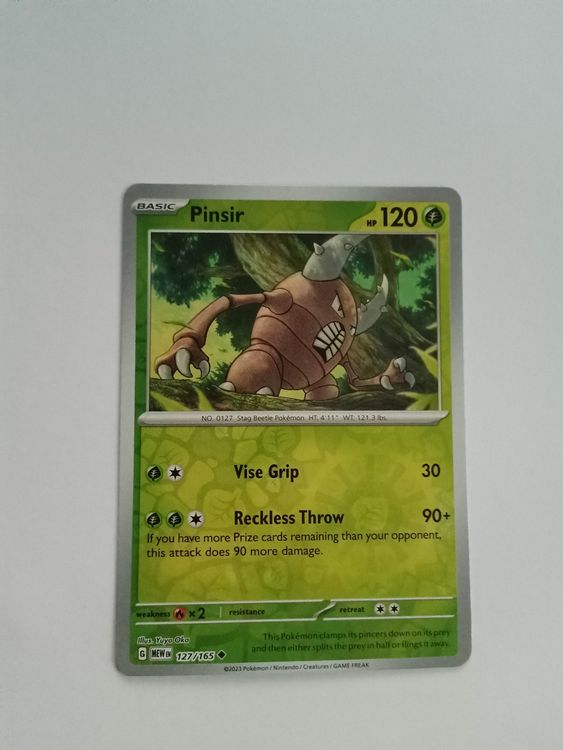 Pinsir REVERSE HOLO Pokemon 151 Mew Kaufen auf Ricardo