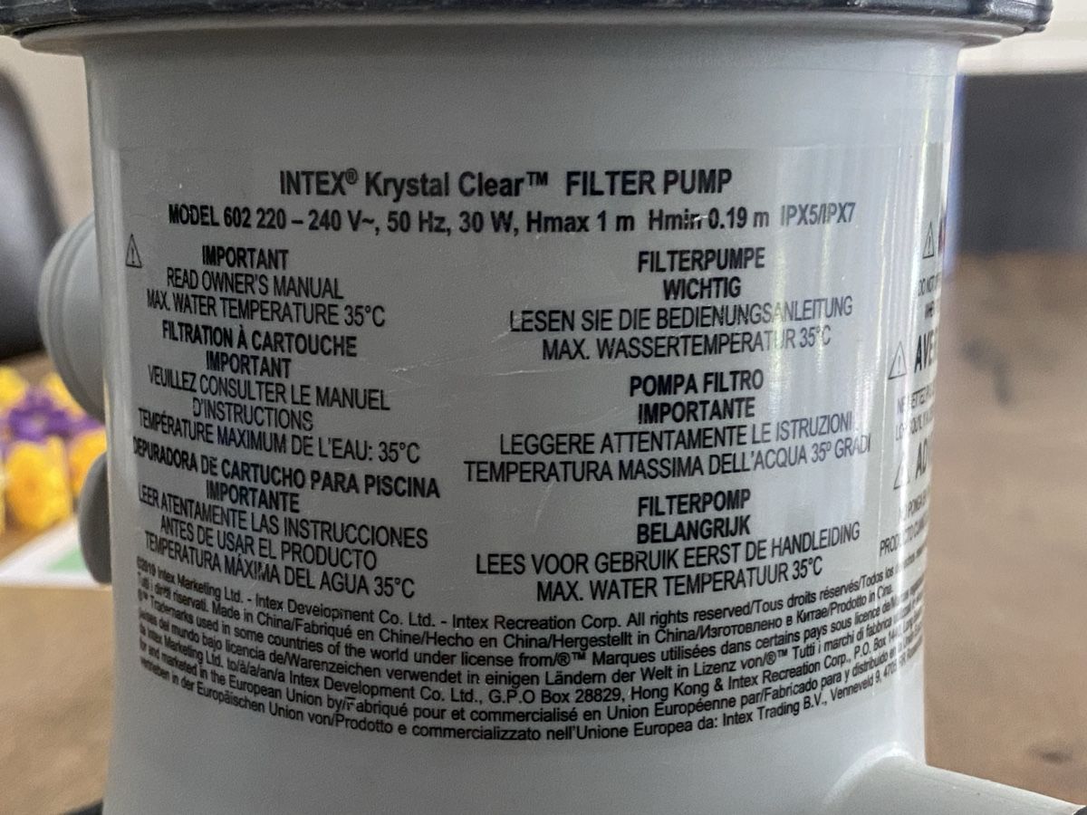 Intex Heizung: Intex Kristal Clear Filterpumpe – Gebraucht aus Berg TG von dadukeschlufi 1