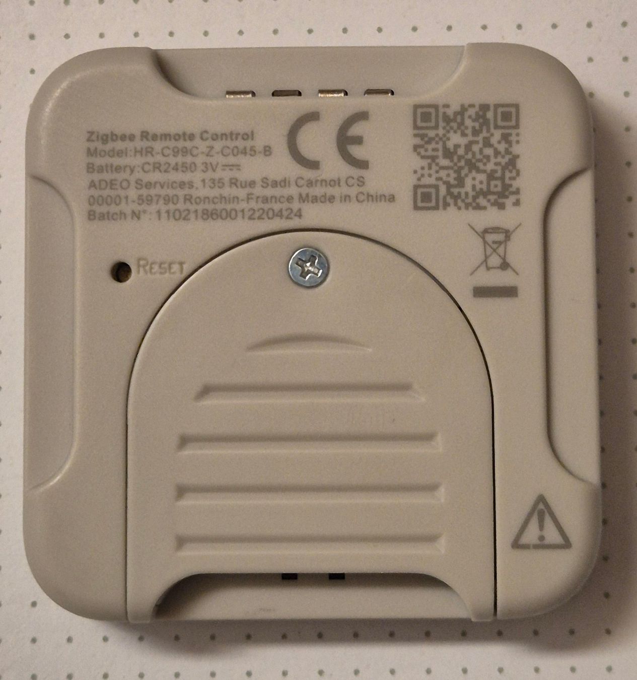Telecomandi: Télécommande Lexman Zigbee (HR-C99C-Z-C045-B) Home Assistant – Usato da Petit-Lancy venduto da millo5928 1