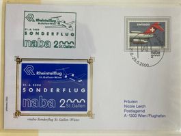 Schweiz 2000 NABA Sonderflug St.Gallen Wien Rheintalflug