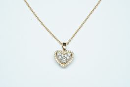 Halskette 18k Rosegold mit Diamanten