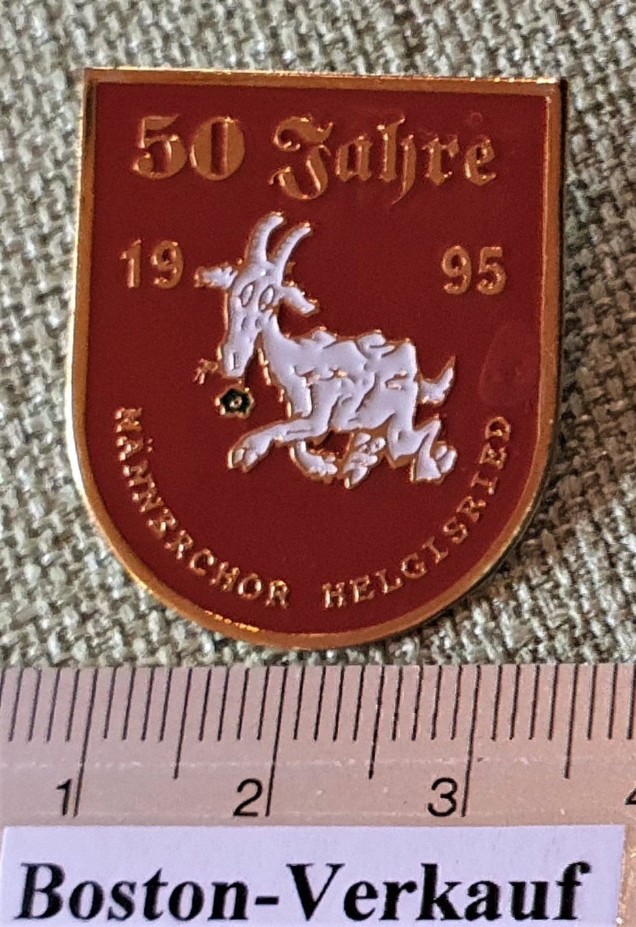 Placchette & Badge: D414 - Pin Männerchor Helgisried Suisse – Usato da Reinach BL venduto da Boston-Verkauf 1