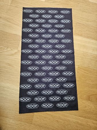 Tour de cou ROOF noir motif logo, neuf