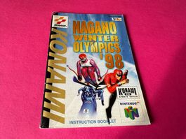 ANLEITUNG FÜR NAGANO WINTEROLYMPICS 98 NINTENDO 64