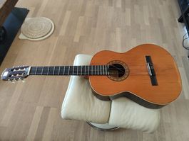 Gut gebrauchte alte Gitarre zum reparieren oder als Deko