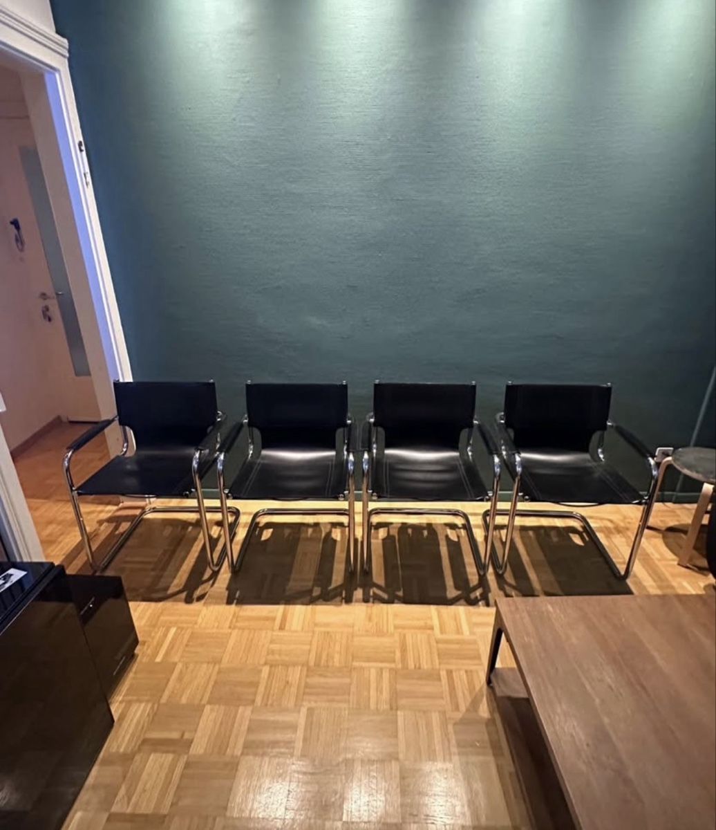 Sedie: Freischwinger Stuhl, Leder, Original – Usato da Zürich venduto da pbl_9ynm