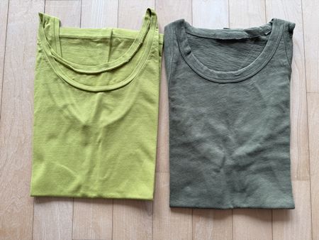 2 Shirts (1 x T-Shirt Marc O'Polo Denim) olivgrün & senfgrün