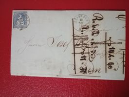 Brief Rechnung von 1863 Stempel Küssnacht
