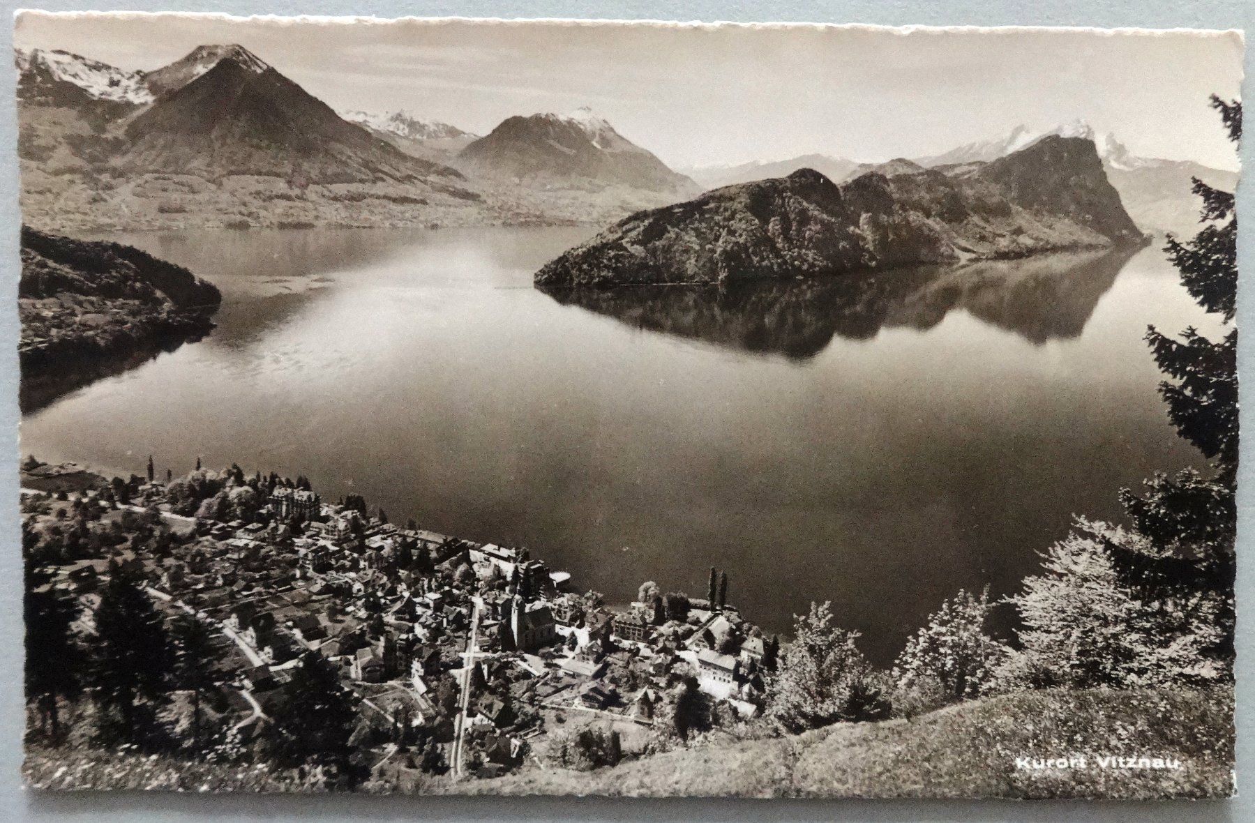 Cartoline postali: Kurort Vitznau am Vierwaldstättersee – Usato da Fétigny venduto da Billy2miny