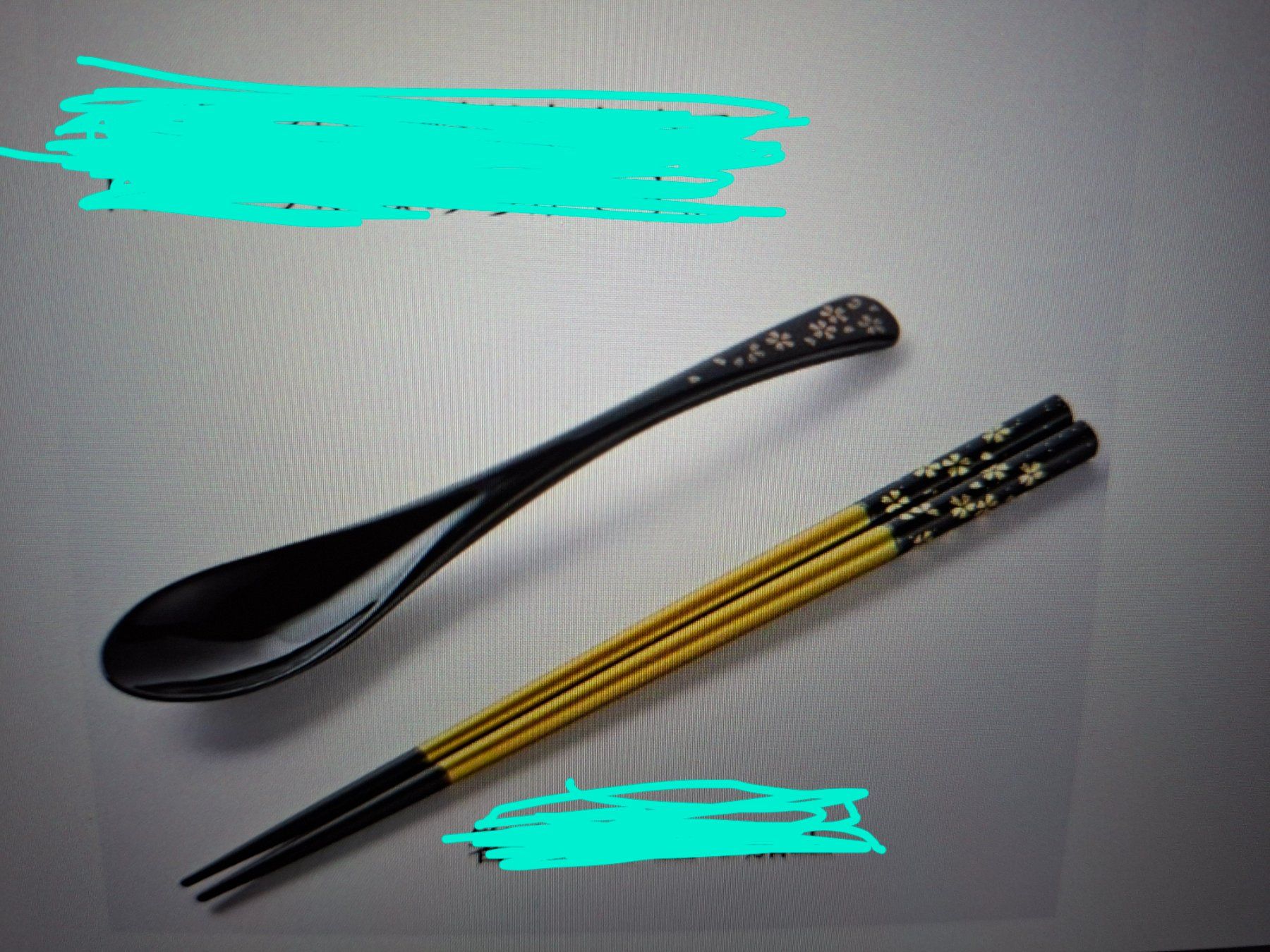 Bestecksets: Made in Japan lacquerwareChopstick,Spoon/Löffel,Stäbchen set – Neu (gemäss Beschreibung) aus Goldach von mamakotzi 8