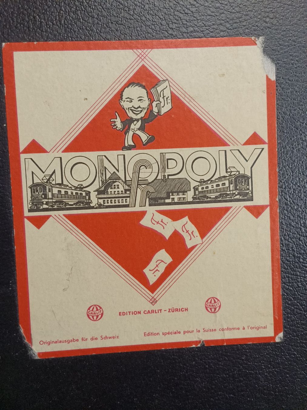 Giochi: Original Monopoly - Edition Carlit - Zürich – Usato da Pfäffikon ZH venduto da K-V-M 1