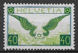 1929; Flugpostmarken 40 Rp. Nr.F15 **