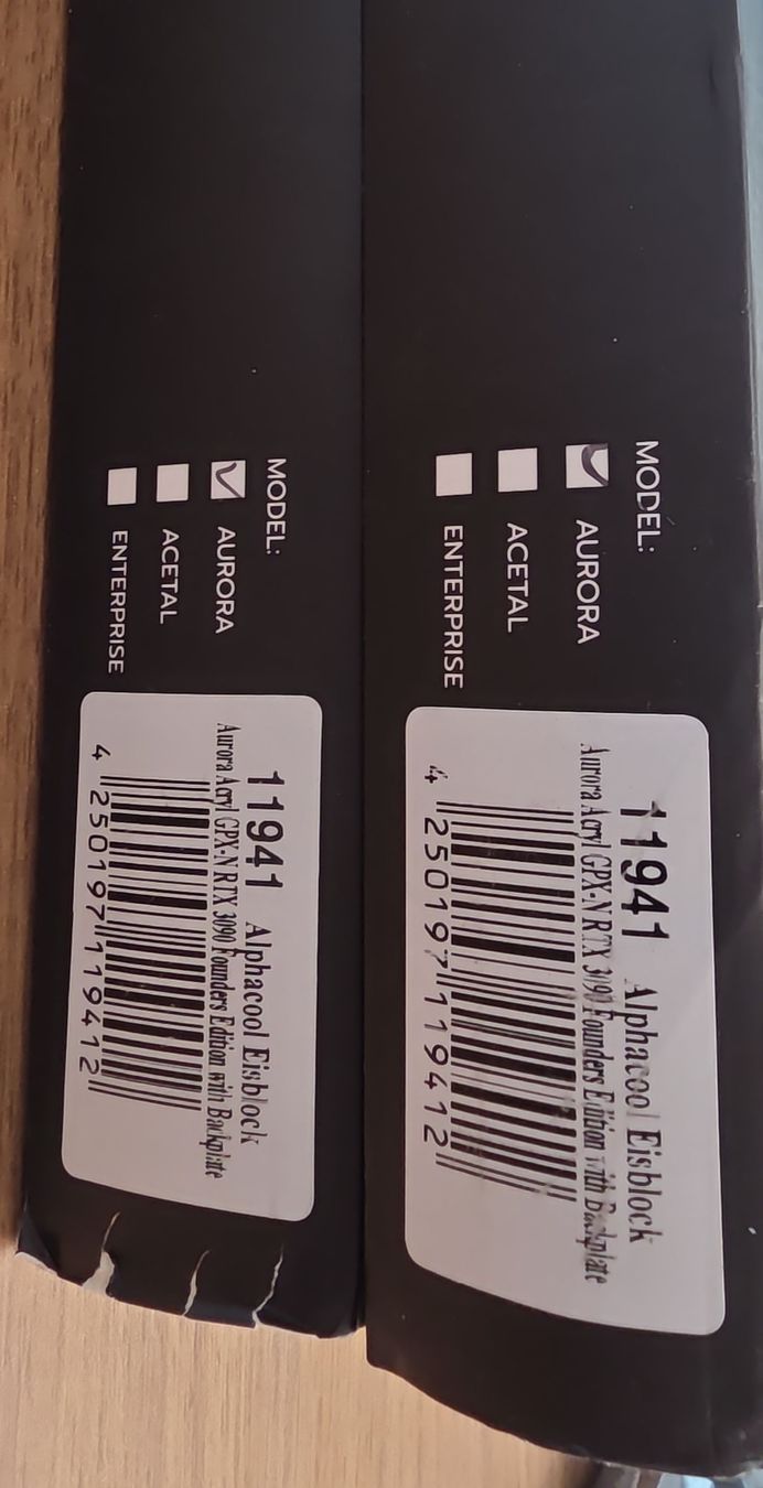 Alphacool Componenti elettronici: Alphacool Eisblock Aurora Acryl RTX 3090 Founders Edition – Nuovo (secondo la descrizione) da Bourguillon venduto da Fran223