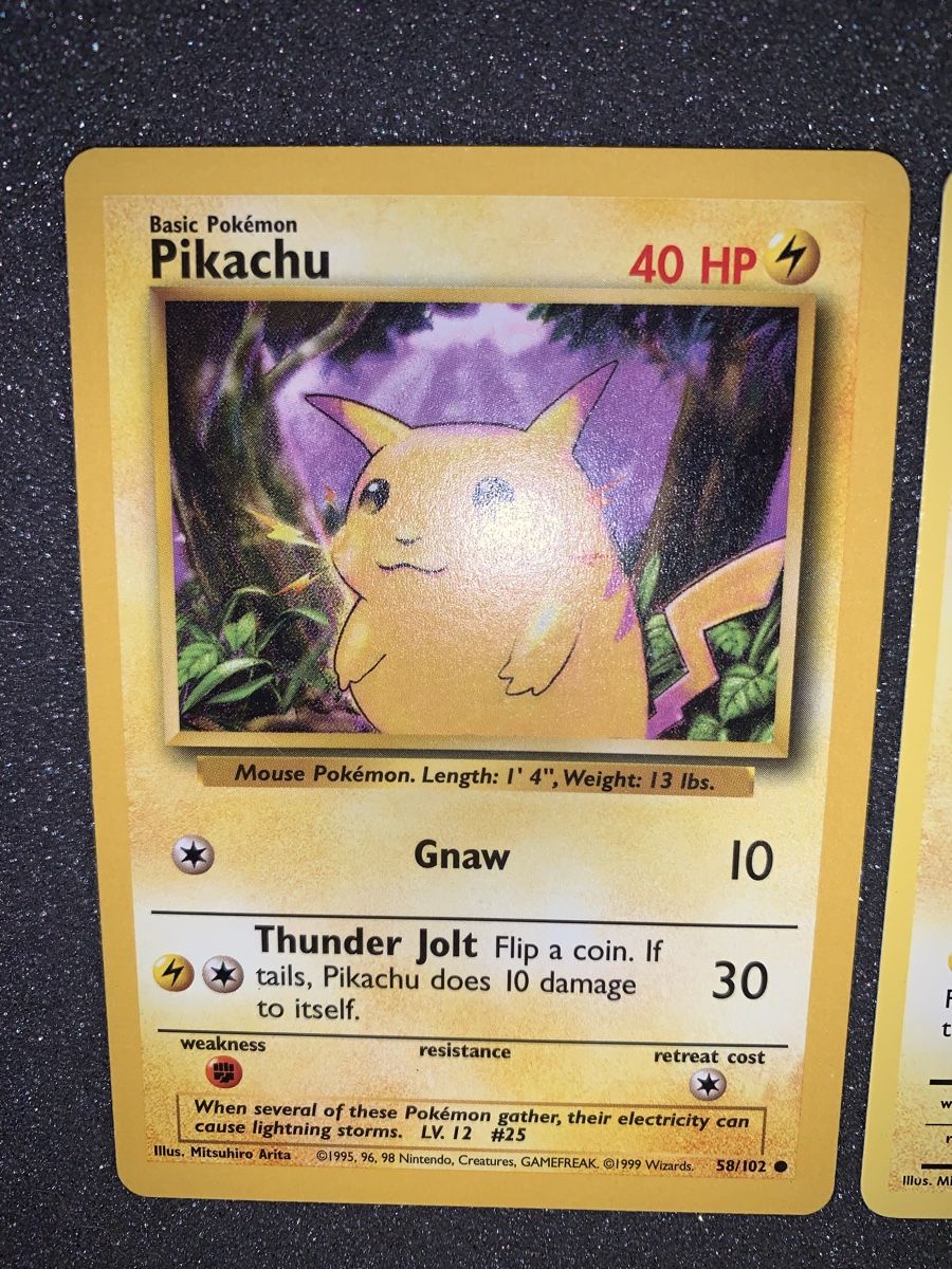 Pokémon Carte collezionabili: Pikachu 58/102 1999 – Usato da Bironico venduto da ars_z6lb 6