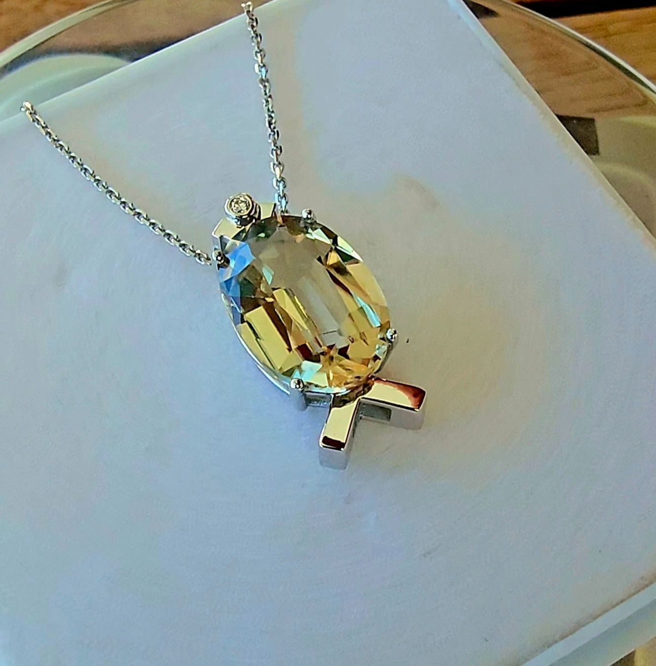 Ketten: Zertifizierte Diaspora, Csarit kette mit Diamant – Neu (gemäss Beschreibung) aus Wolhusen von toni079 2