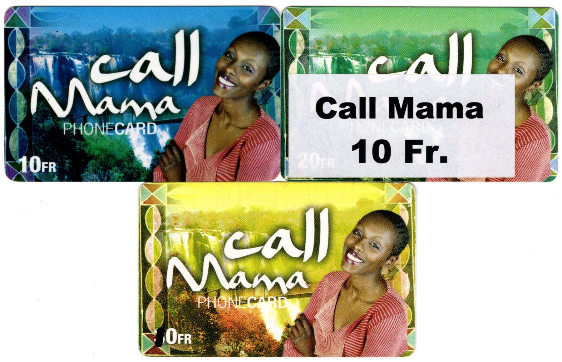 Schede telefoniche: 3 diverse Call Mama Prepaid Telefonkarten – Usato da Eglisau venduto da Chperfins