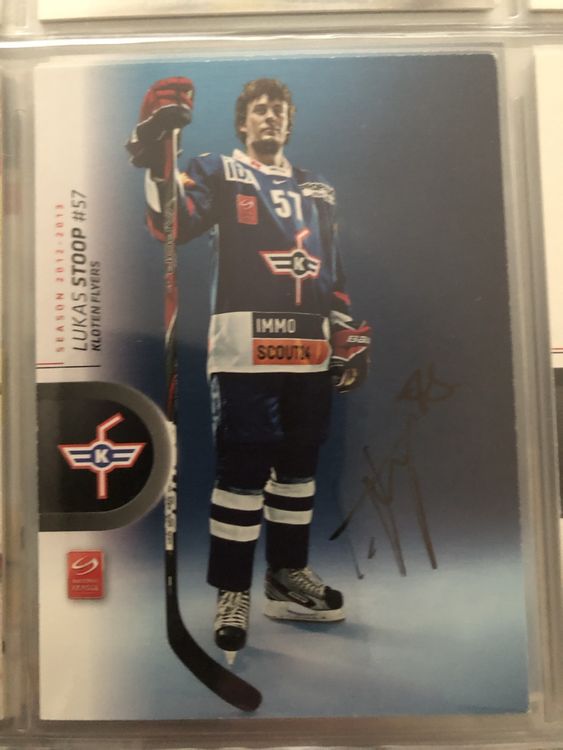 Lukas Stoop Kloten HCD Hockey Card signiert (Gebraucht) in Meierskappel ...