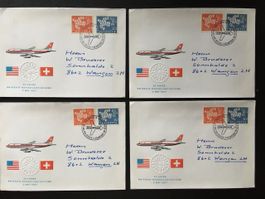 1967 20 Jahre Nordatlantikflug 4 Briefe