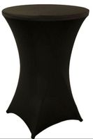 Steh-/Partytisch ⌀ 80cm mit 3 Ueberzügen /weiss,grau+schwarz