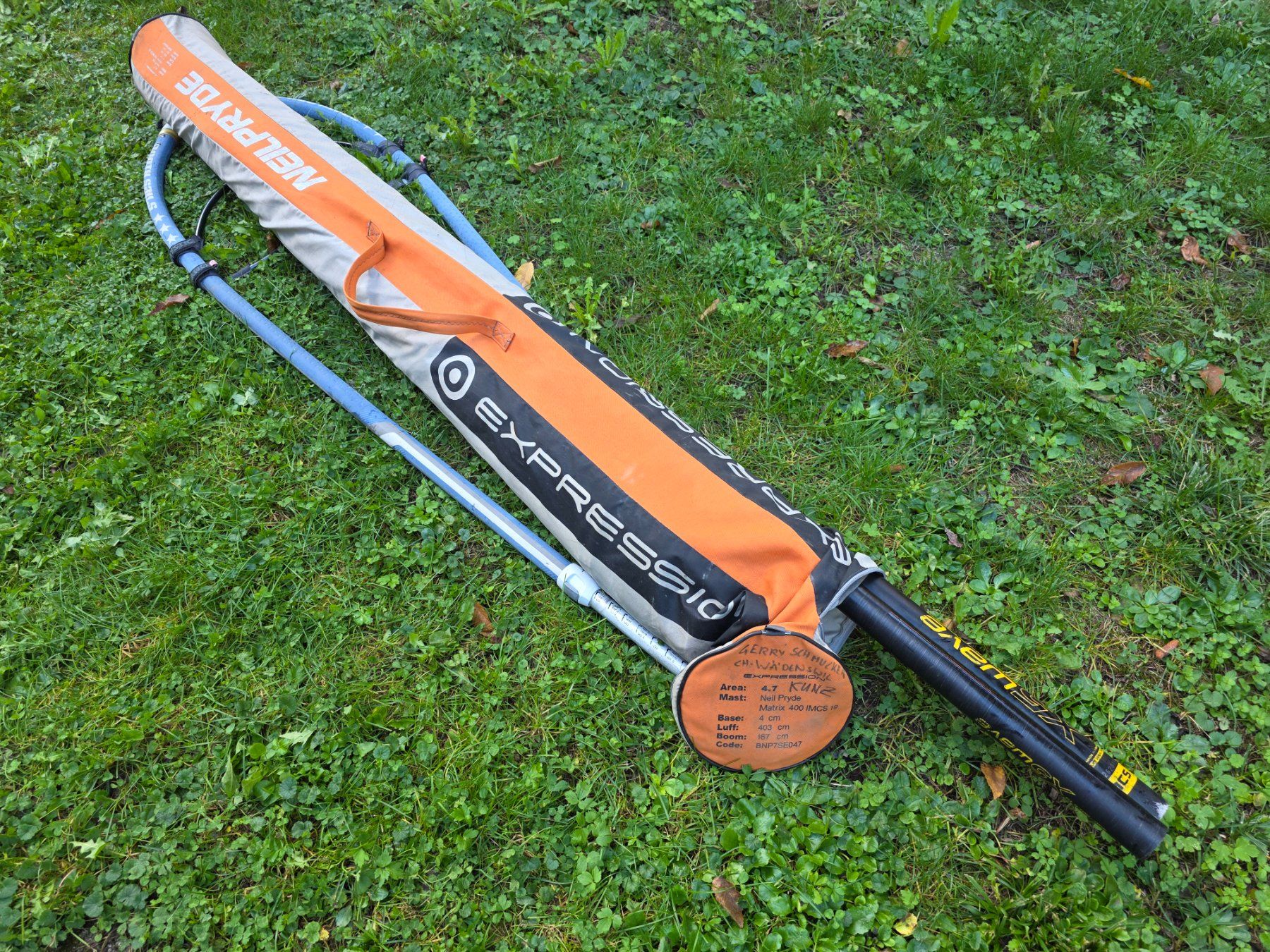 Surf: Windsurf-Komplettrigg Neil Pryde Expression 4,7 – Usato da Buchs SG venduto da swisssurfer007 8