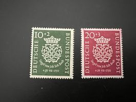 Deutsche Post  1950 Mi. Nr. 121-22  *  mit Erstfalz (4898)