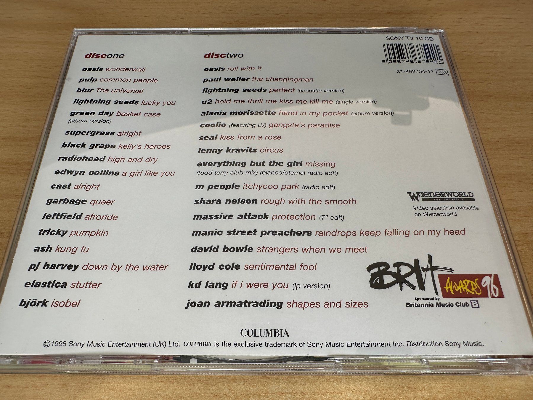CDs: Various – The '96 Brit Awards - 2 CD – Gebraucht aus Rikon im Tösstal von Alpenmutz 1