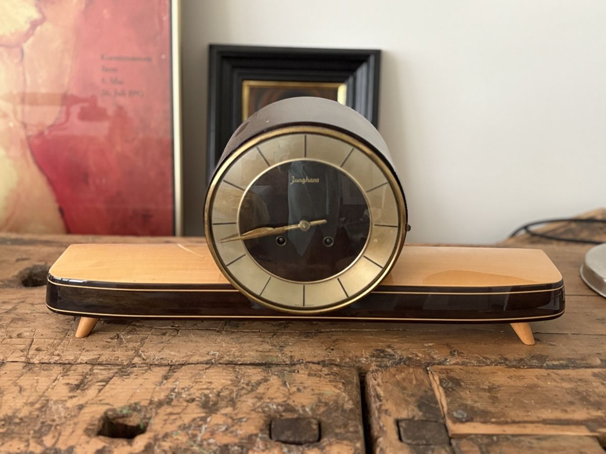 Orologi da terra & Orologi da parete: Junghans Germany Art Deco Tisch Uhr – Usato da Duggingen venduto da AlexFlomi 1
