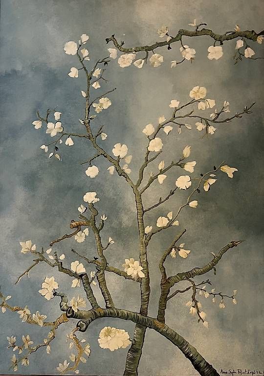 Dipinti: Tableau représentant un poirier en fleur  – Usato da Pully venduto da friporte11