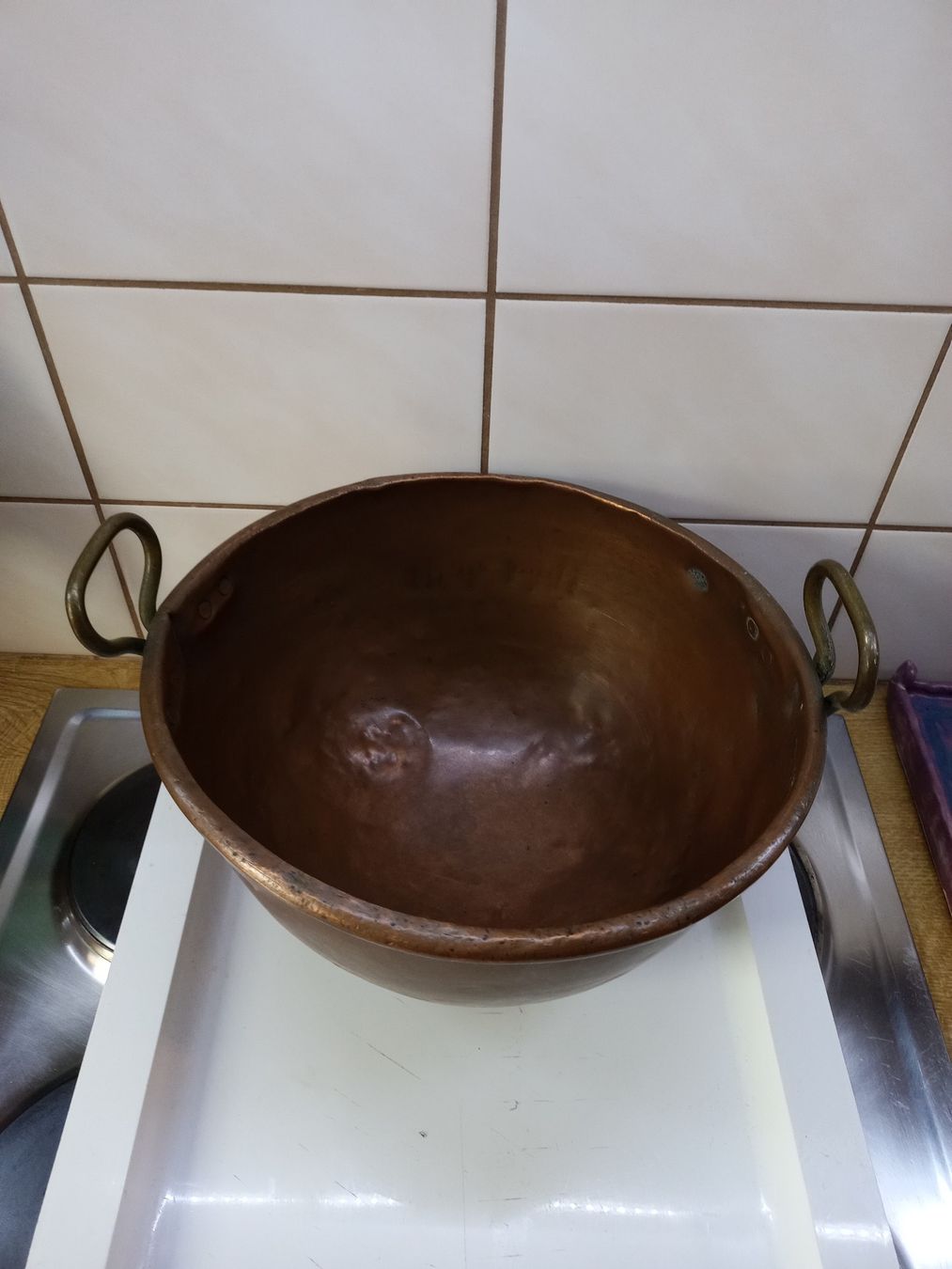 Padelle: Kupferbecken aus einer Bäckerei – Usato da Basel venduto da B_dj 1