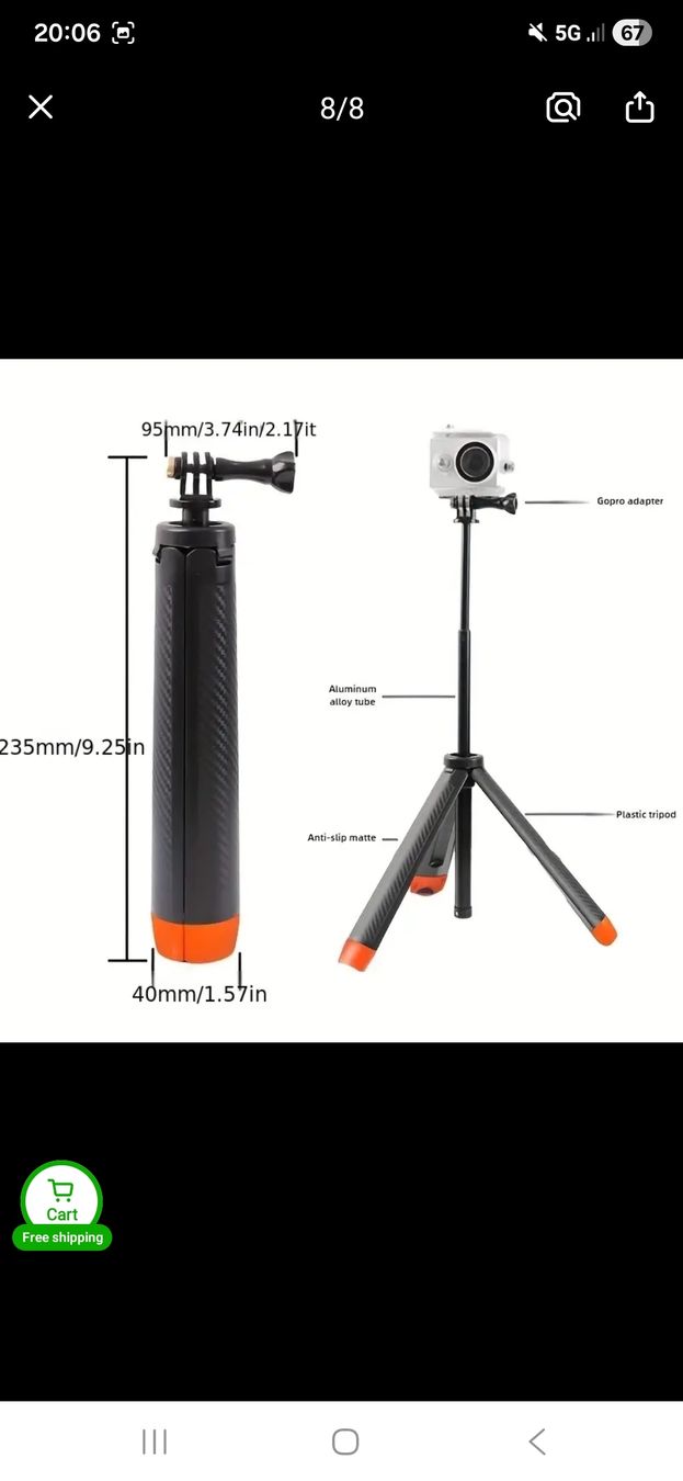 Action Cam: Telesin Floating Selfie Stick – Nuovo (secondo la descrizione) da Zürich venduto da Asimpleguy 1