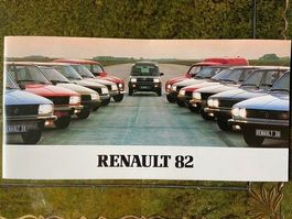 RENAULT 1982 Prospekt Modellreihe CH-Ausgabe deutsch gamme