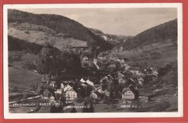 Langenbruck - Rosengarten und Obere Au - Fotokarte 1929